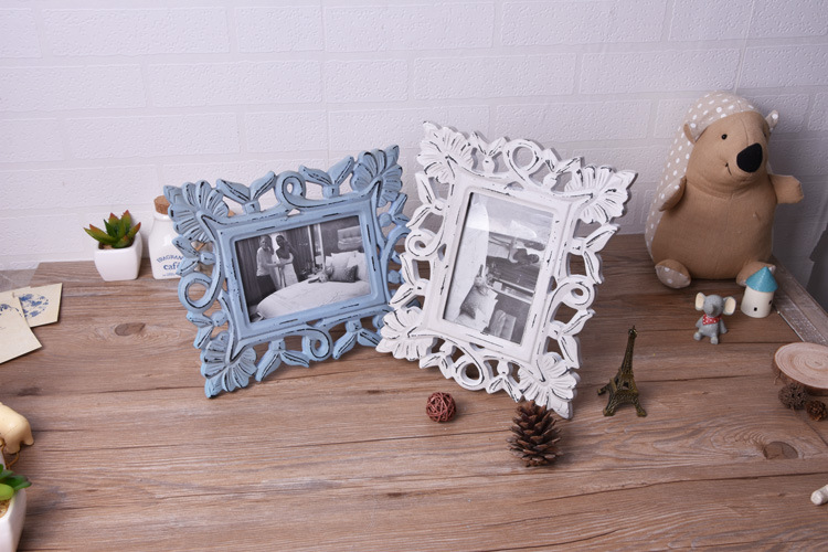 European-Style Classical Photo Frame Creative Home Decoration 6-Inch Mold Pressing Photo Frame Wedding Dress Photo Studio Dedicated Photo Frame Customization