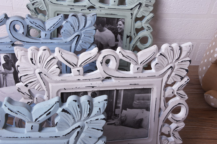 European-Style Classical Photo Frame Creative Home Decoration 6-Inch Mold Pressing Photo Frame Wedding Dress Photo Studio Dedicated Photo Frame Customization