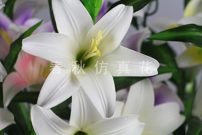 Simulation of five perfume Lily home decor artificial flower corsage Simulation of five perfume Lily home decor artificial flower corsage