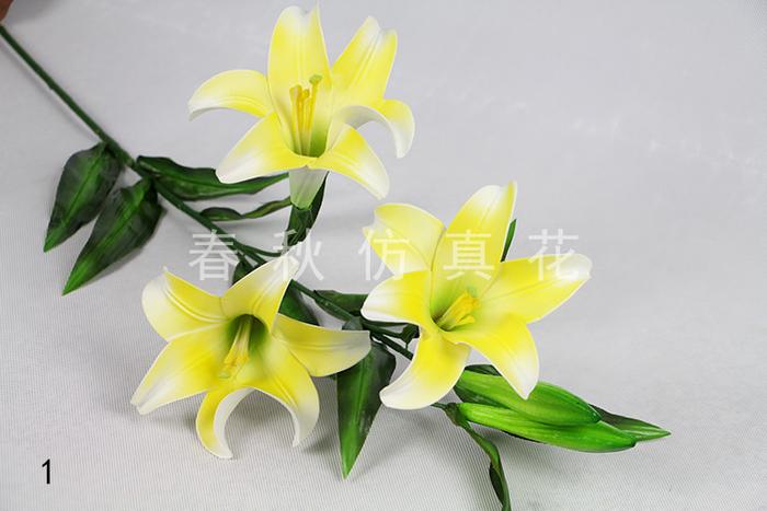 Simulation of five perfume Lily home decor artificial flower corsage Simulation of five perfume Lily home decor artificial flower corsage