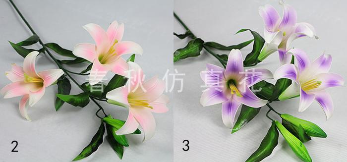 Simulation of five perfume Lily home decor artificial flower corsage Simulation of five perfume Lily home decor artificial flower corsage