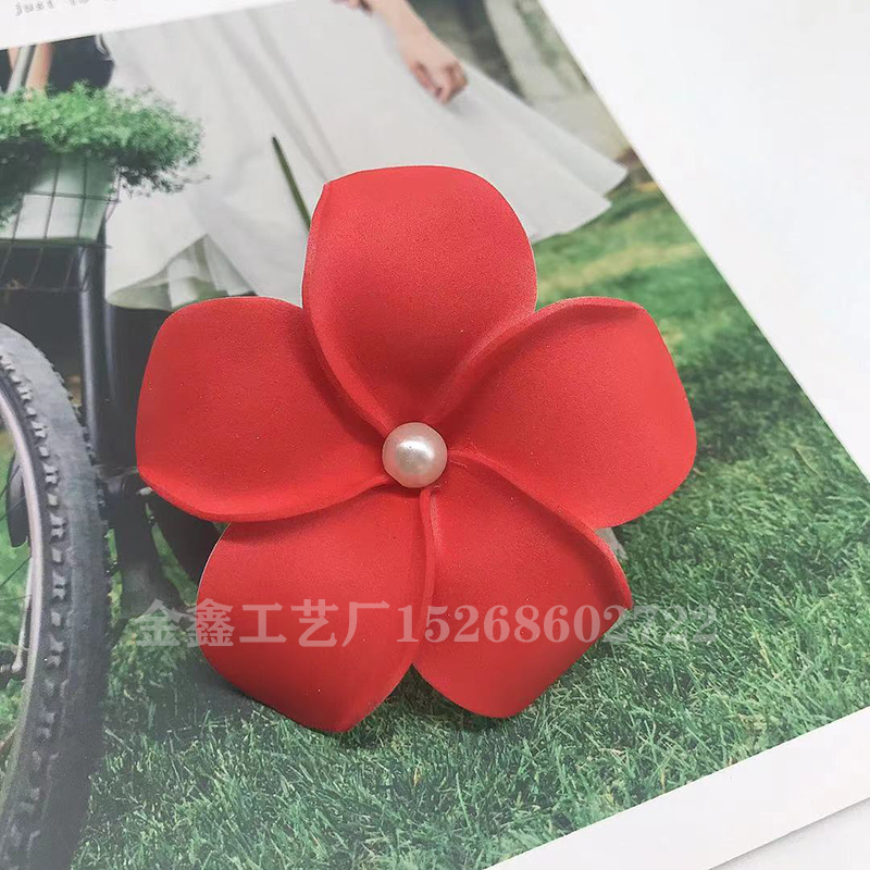 8cm Foam Hawaii Aritificial Flowers For Wedding Party Decoration Plumeria Flowers DIY Scrapbook Fake Flower Home Decor