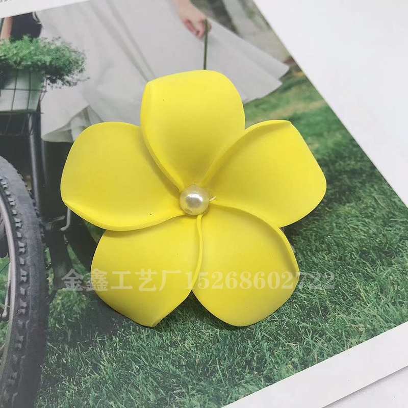 8cm Foam Hawaii Aritificial Flowers For Wedding Party Decoration Plumeria Flowers DIY Scrapbook Fake Flower Home Decor