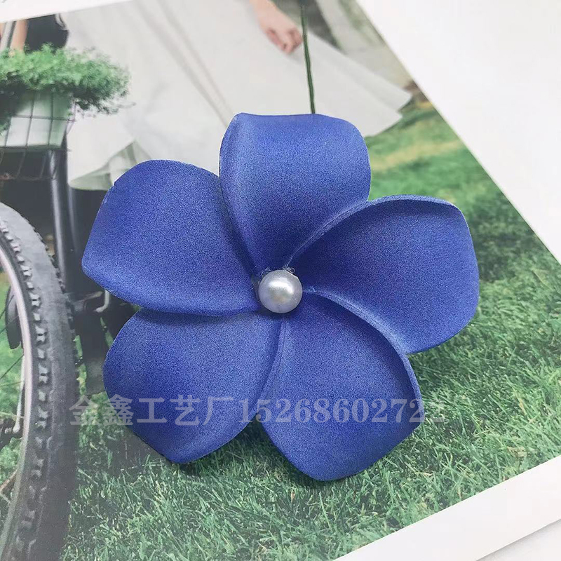 8cm Foam Hawaii Aritificial Flowers For Wedding Party Decoration Plumeria Flowers DIY Scrapbook Fake Flower Home Decor
