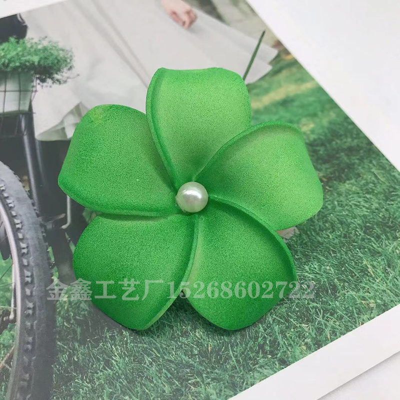 8cm Foam Hawaii Aritificial Flowers For Wedding Party Decoration Plumeria Flowers DIY Scrapbook Fake Flower Home Decor