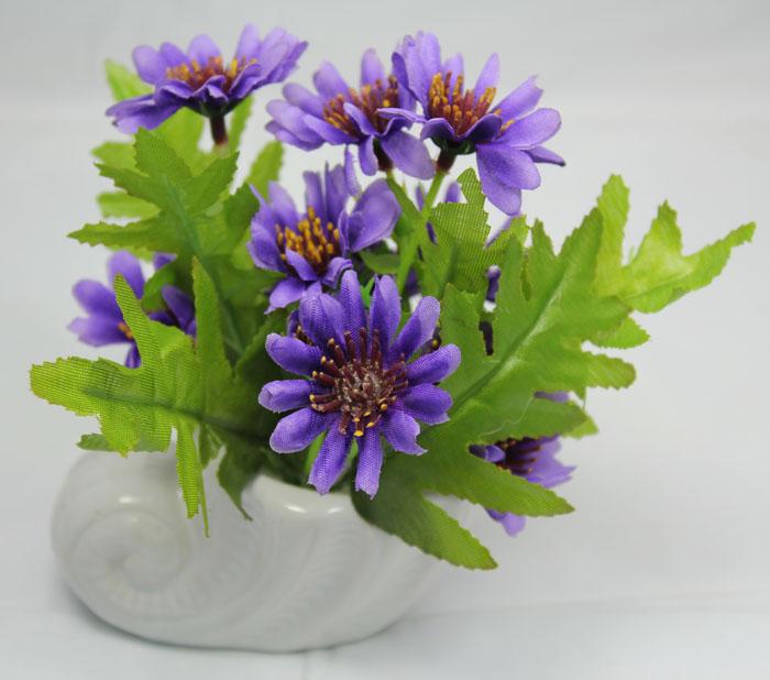 Small bonsai accessories home decor artificial flower desktop display living room flower 073 small green Chrysanthemum