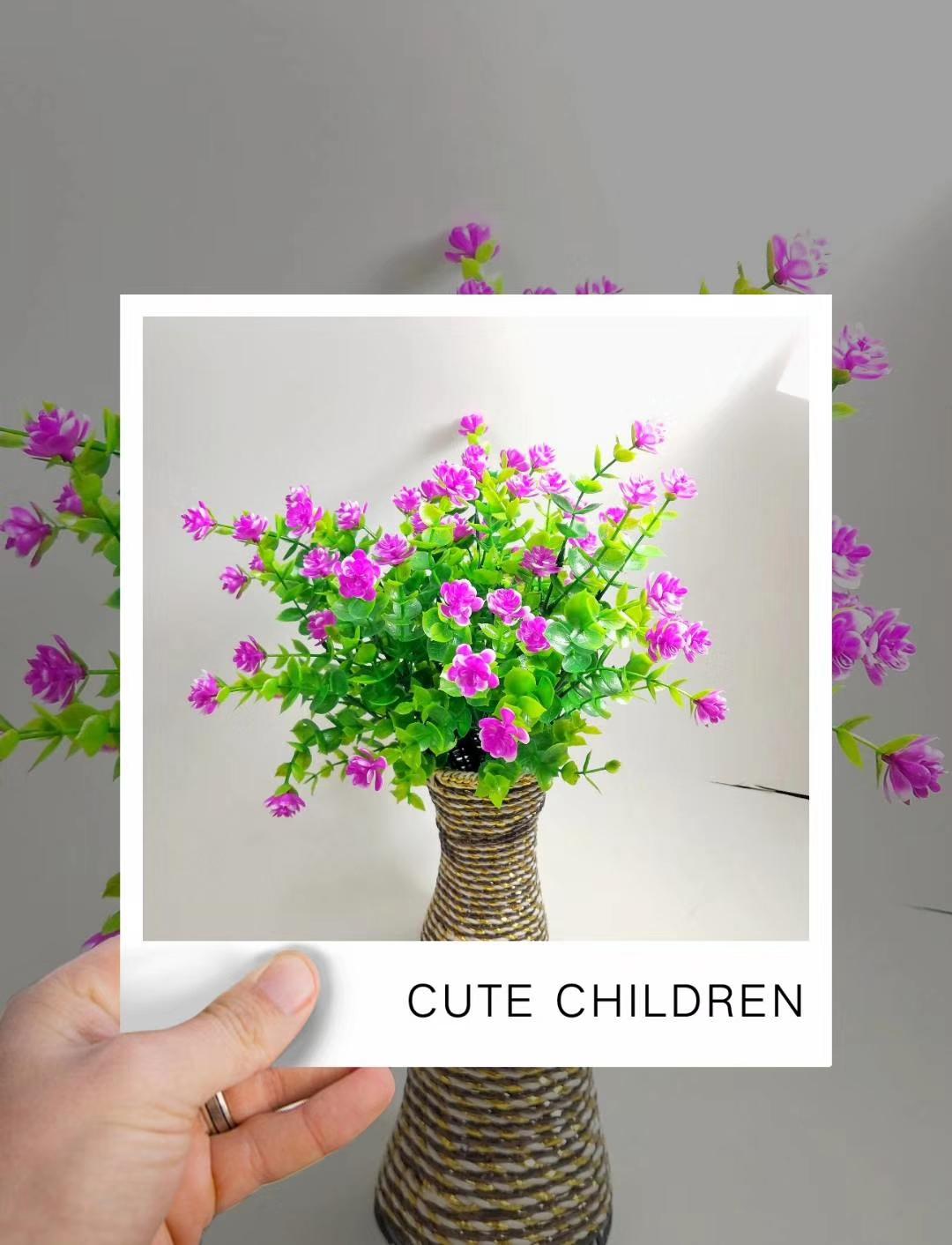 Cross-border hit simulated Eucalypsus rose simulated Eucalypsus fake Plastic foliated home decor Cross-border hit simulated Eucalypsus rose simulated Eucalypsus fake Plastic foliated home decor