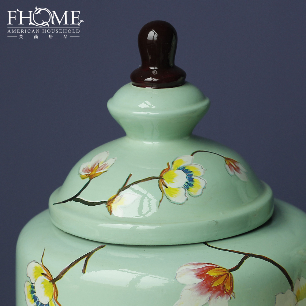 Ceramic decorative ornaments crafts upscale drapery home decor blue medium