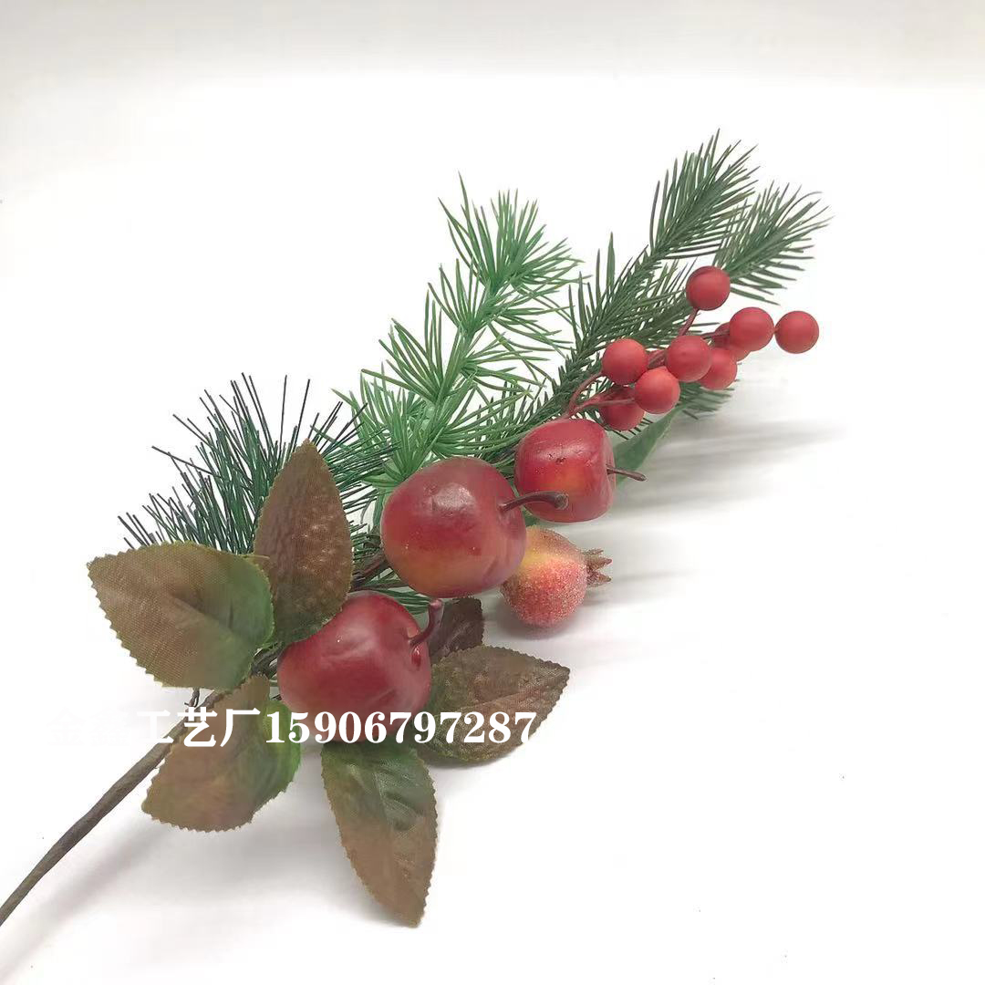 Christmas Simulation Berry Artificial Pine Needles Red Berry Flower Branch shopwindow Holiday Decorations Home Decor Acc Christmas Simulation Berry Artificial Pine Needles Red Berry Flower Branch shopwindow Holiday Decorations Home Decor Acc