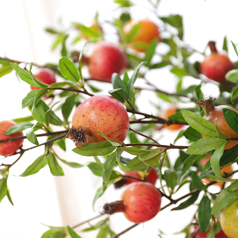 Simulation Pomegranate Fake Flower Fruit Home Decor Floriculture Soft Outfit Emulational Flower Decoration Factory Direct Sales