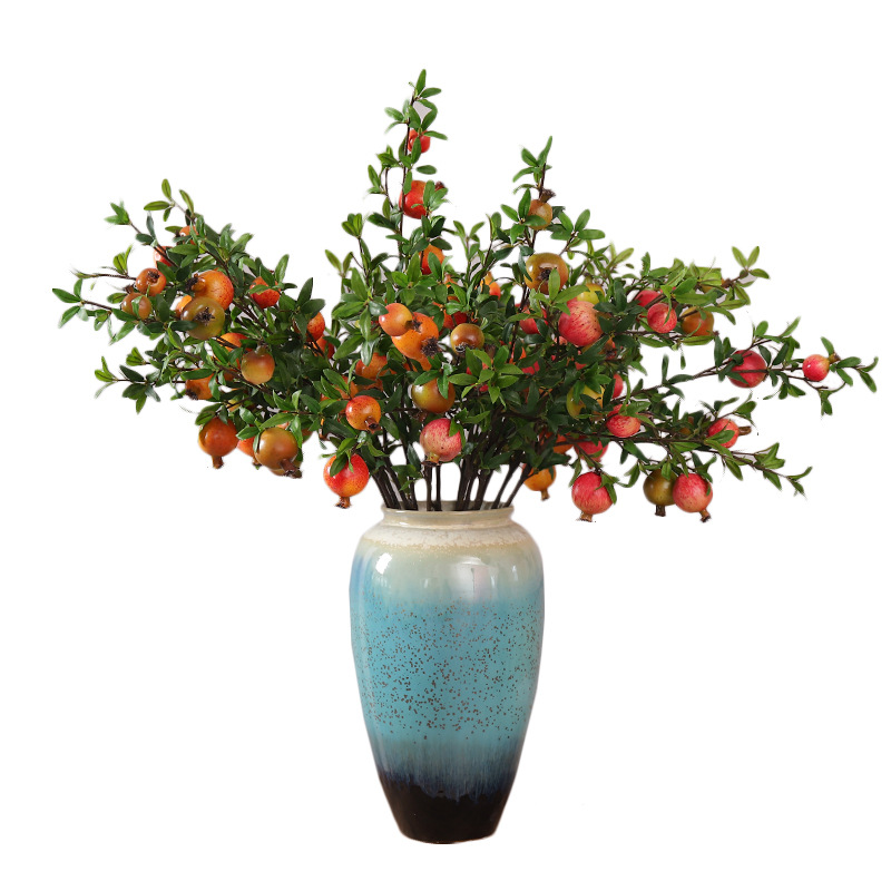 Simulation Pomegranate Fake Flower Fruit Home Decor Floriculture Soft Outfit Emulational Flower Decoration Factory Direct Sales