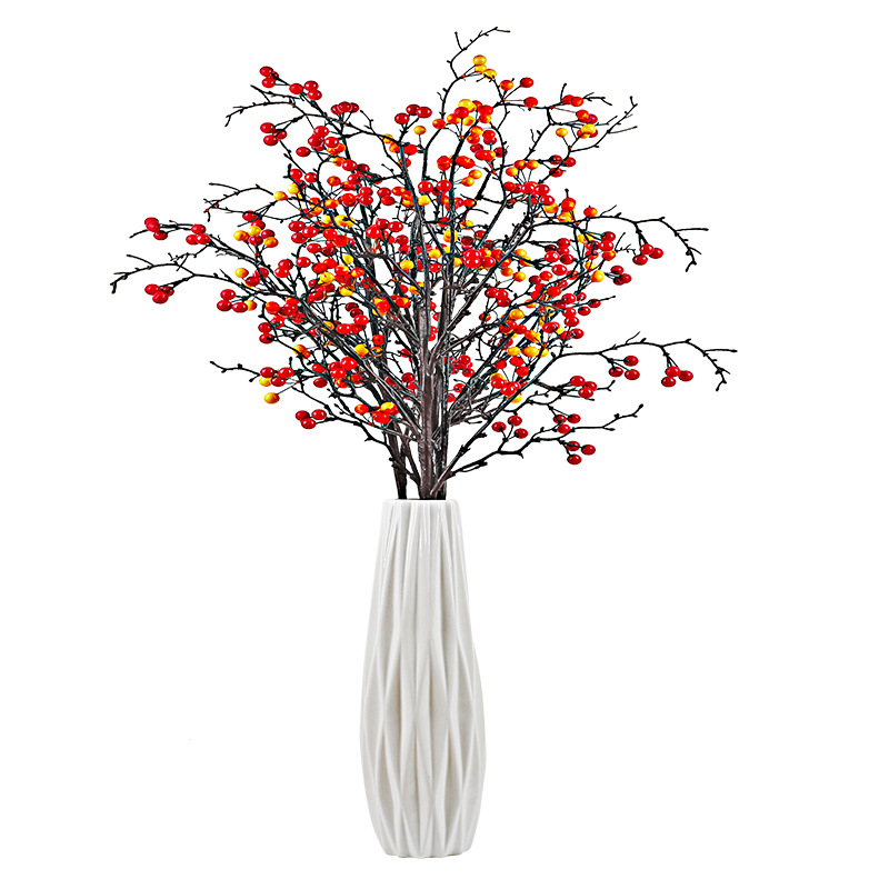 Craft Wutong Fruit Simulation Berries Chinese Hawthorn Fortune Fruit Wutong Fruit Home Decor Floriculture Fake Flower Ornaments