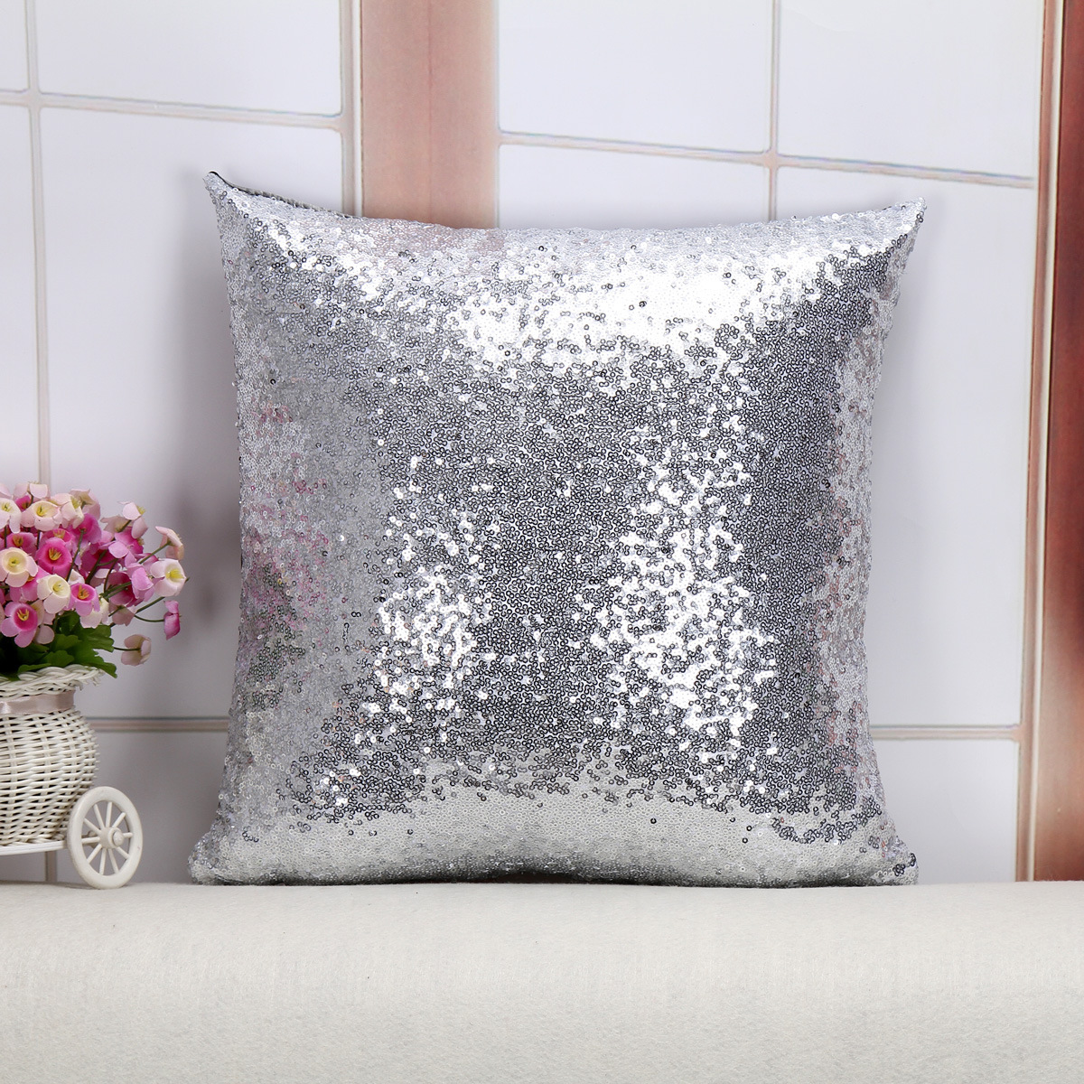 South pillowcase single side pearl for car pillows with a solid color as Amazon home Decor as cover the custom 