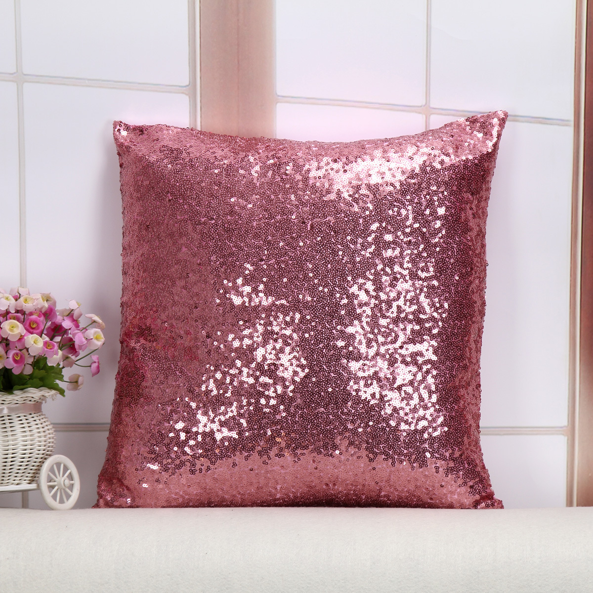 South pillowcase single side pearl for car pillows with a solid color as Amazon home Decor as cover the custom 