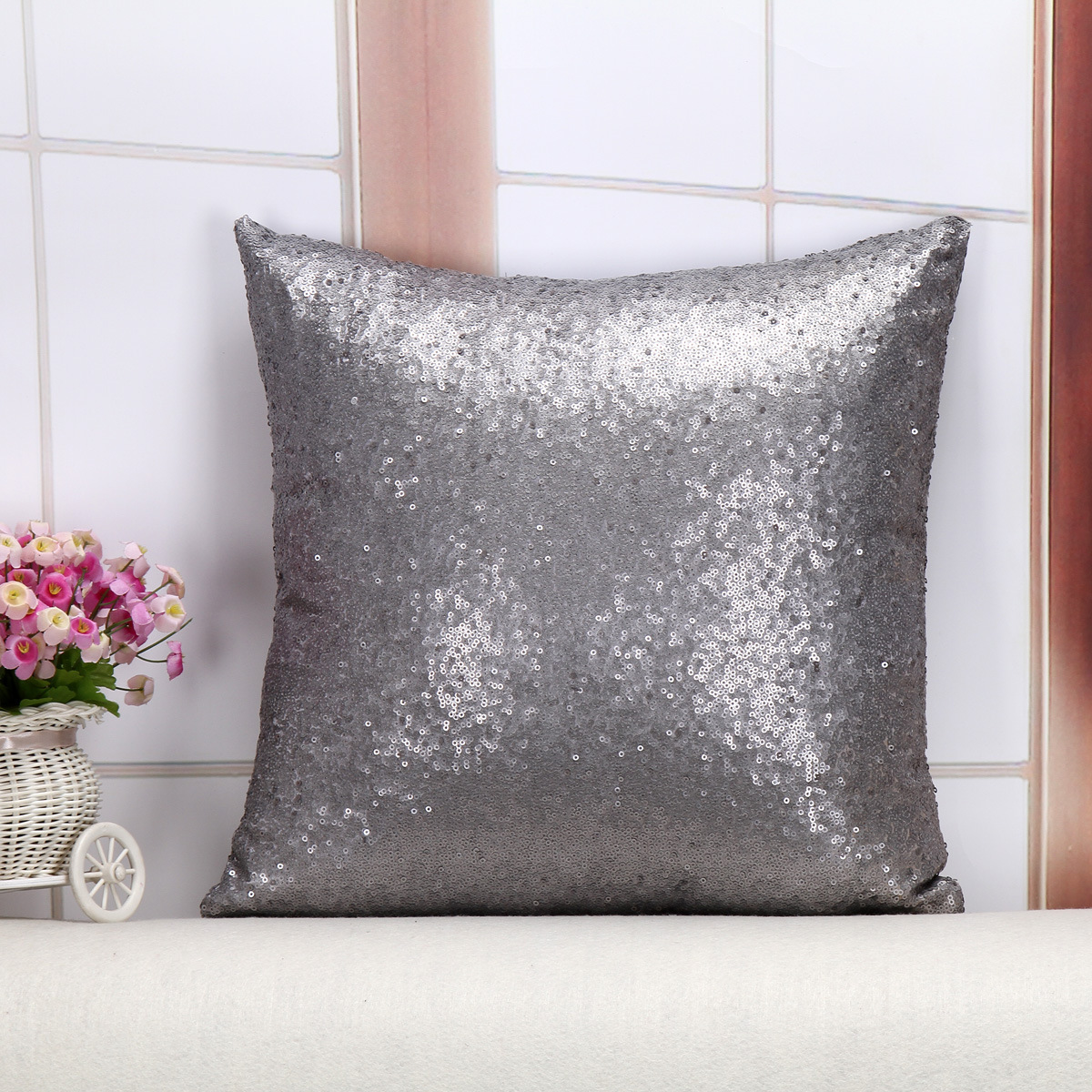 South pillowcase single side pearl for car pillows with a solid color as Amazon home Decor as cover the custom 
