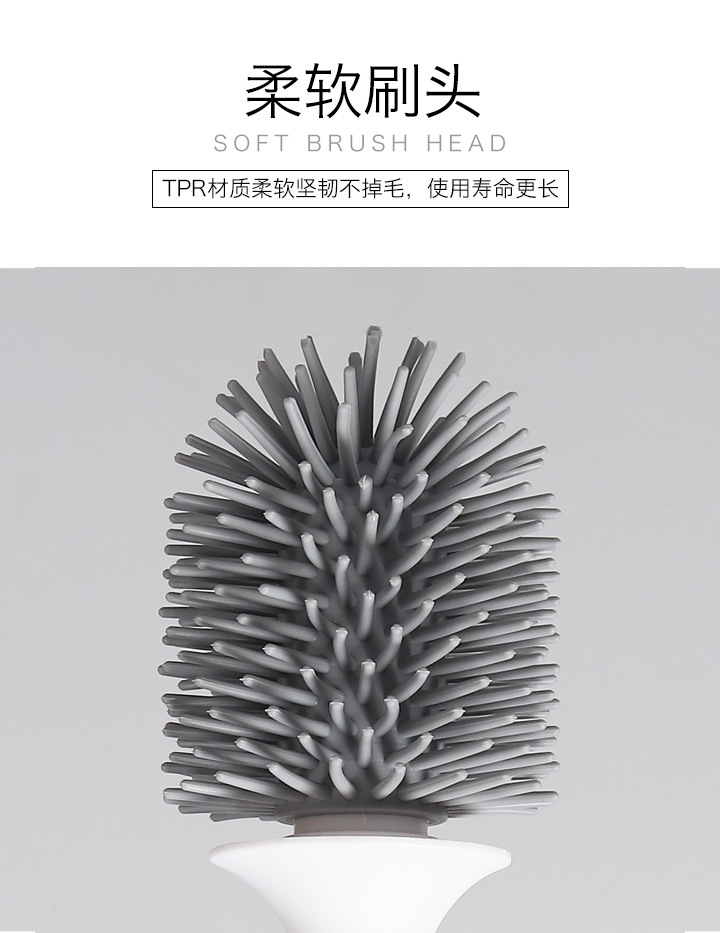 Silicone Toilet Brush Set Punch-Free Wall-Mounted Toilet Brush Silicone Toilet Cleaning Brush No Dead Angle Clean Smell Silicone Toilet Brush Set Punch-Free Wall-Mounted Toilet Brush Silicone Toilet Cleaning Brush No Dead Angle Clean Smell