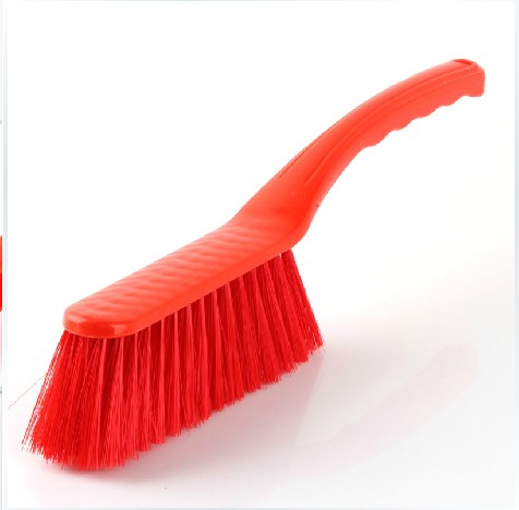 Red plastic bed brush handle bed brush clean dust brush