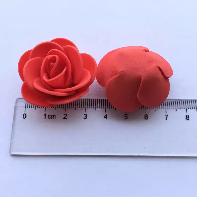 3.5cm Foam Rose for Bear Artificial Flowers Diy Gifts Box Wedding Decorative Christmas Home Decor 20 Color