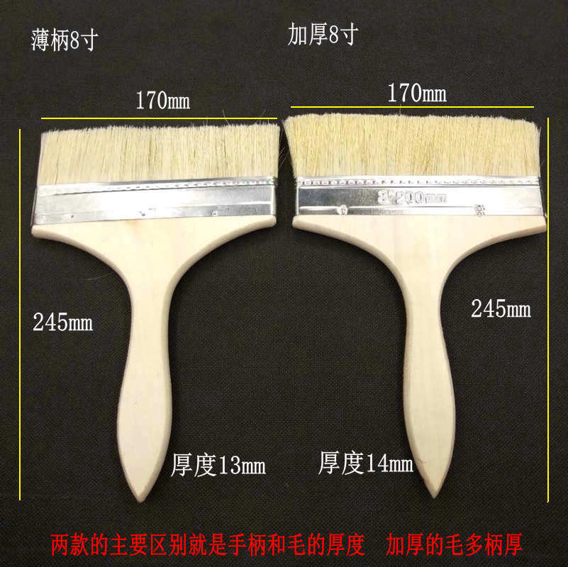 Factory Wholesale Wooden Handle Paint Brush Imitation Bristle Silk Brush Marine Hair Brush Barbecue clean brush Factory Wholesale Wooden Handle Paint Brush Imitation Bristle Silk Brush Marine Hair Brush Barbecue clean brush