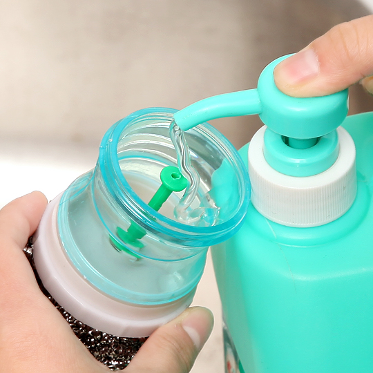 Hydraulic wash pot brush Wash dishes Brush kitchen supplies clean ball wire washing automatically add liquid non-stick pot brush pot