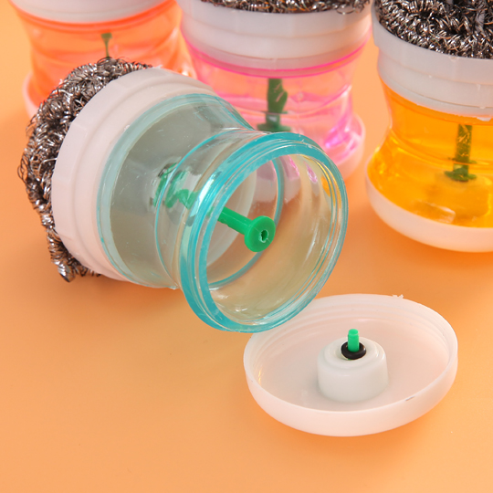 Hydraulic wash pot brush Wash dishes Brush kitchen supplies clean ball wire washing automatically add liquid non-stick pot brush pot