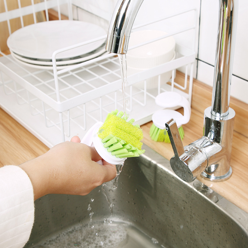 1332 hanging fabric brush kitchen clean wash pan brush chopping board, the clean brush pan dish brush