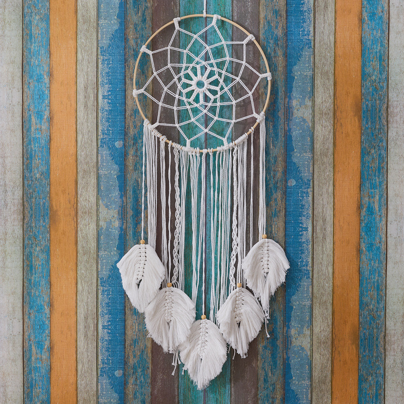 Amazon&#039;s Popular White Tassel Dream Catcher Dream Chaser Dream Shop Wind Chimes home decor pendant gift