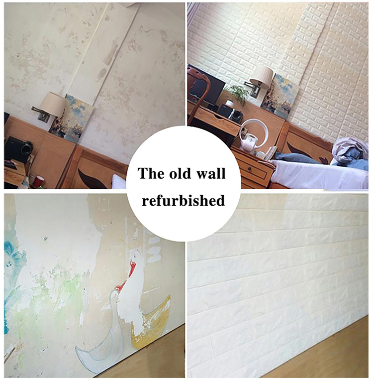 3D Wall Panel Stickers Living Room Brick Wallpaper for Kids Room Bedroom Home Decor Covering Self adhesive Wallpaper