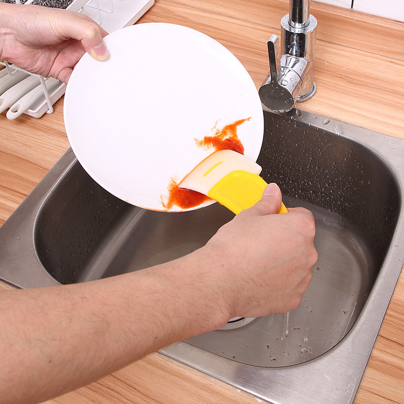 1124 high temperature resistant silicone oil scraper brush pan utensils oil cleaning scraper to use the clean stains