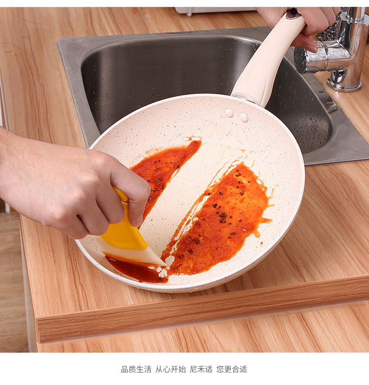 1124 high temperature resistant silicone oil scraper brush pan utensils oil cleaning scraper to use the clean stains