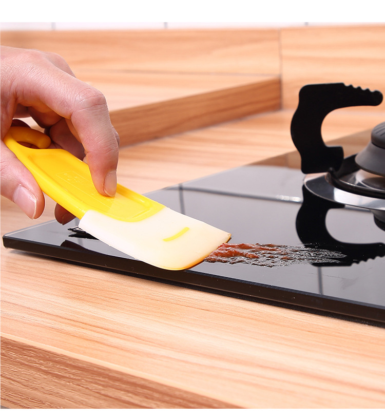 1124 high temperature resistant silicone oil scraper brush pan utensils oil cleaning scraper to use the clean stains