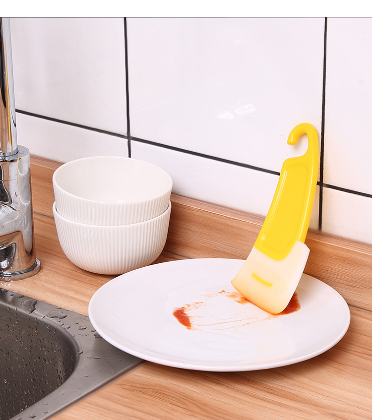 1124 high temperature resistant silicone oil scraper brush pan utensils oil cleaning scraper to use the clean stains