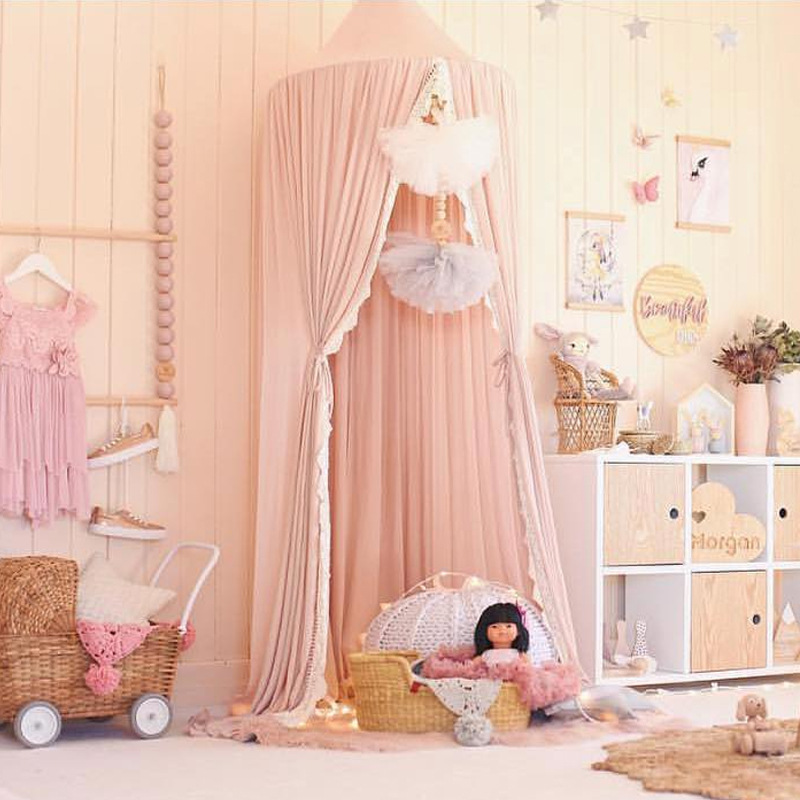 Chiffon Lace Nordic Style Ins 20 Years New Children&#039;s Tent Simple Hot Sale Babies&#039; Mosquito Net  home decor 