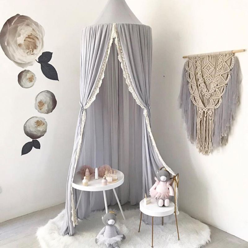 Chiffon Lace Nordic Style Ins 20 Years New Children's Tent Simple Hot Sale Babies' Mosquito Net  home decor 