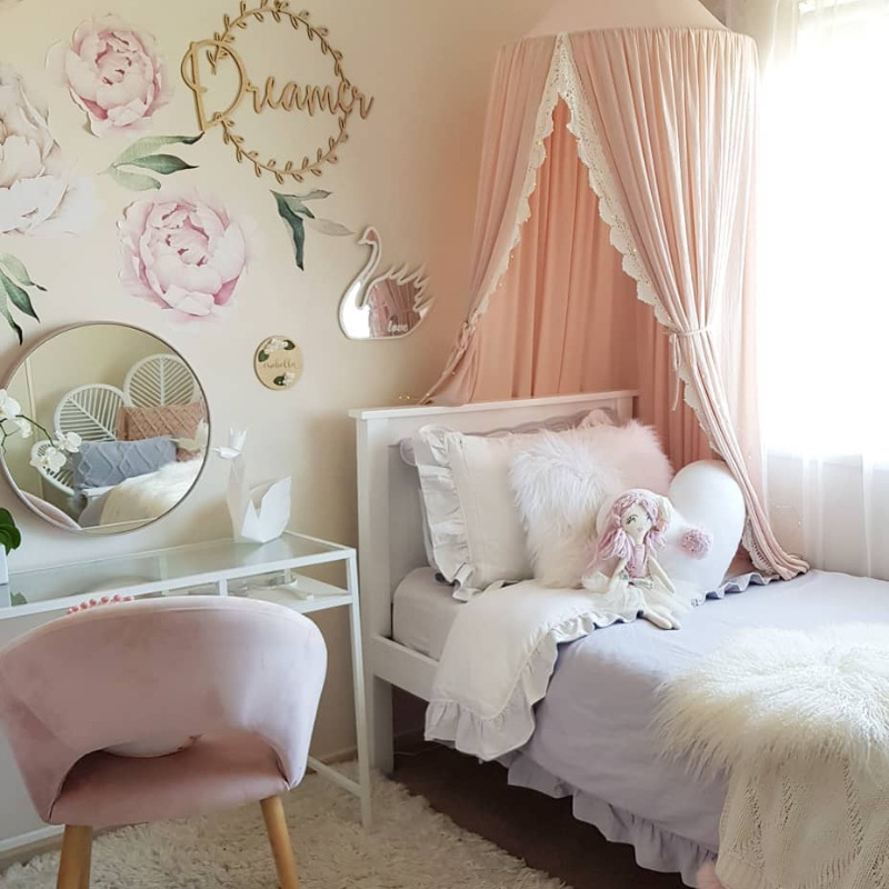Chiffon Lace Nordic Style Ins 20 Years New Children's Tent Simple Hot Sale Babies' Mosquito Net  home decor 