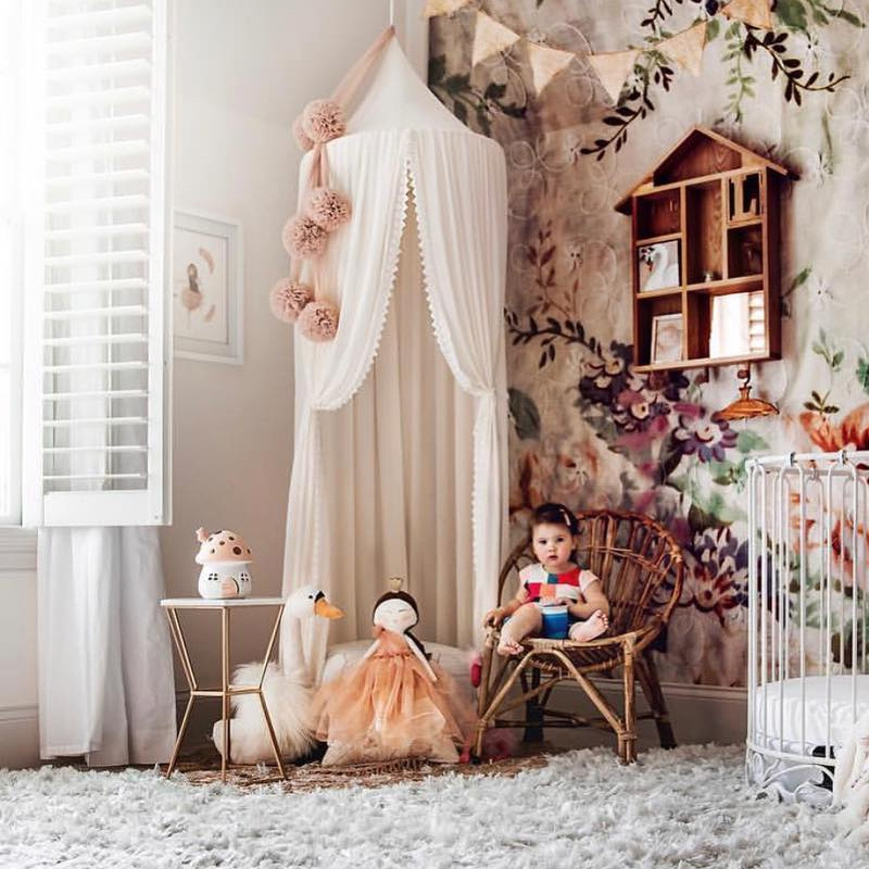 Chiffon Lace Nordic Style Ins 20 Years New Children's Tent Simple Hot Sale Babies' Mosquito Net  home decor 