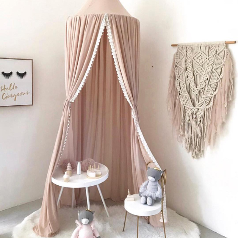 Chiffon Lace Nordic Style Ins 20 Years New Children's Tent Simple Hot Sale Babies' Mosquito Net  home decor 