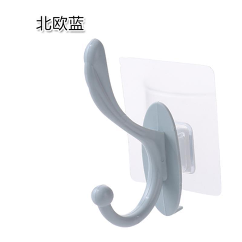 No Trace in Bathroom Hat-and-Coat Hook Household Punch-Free Clothes Hanger Creative Wall-Mounted Kitchen Towel Hook Hook
