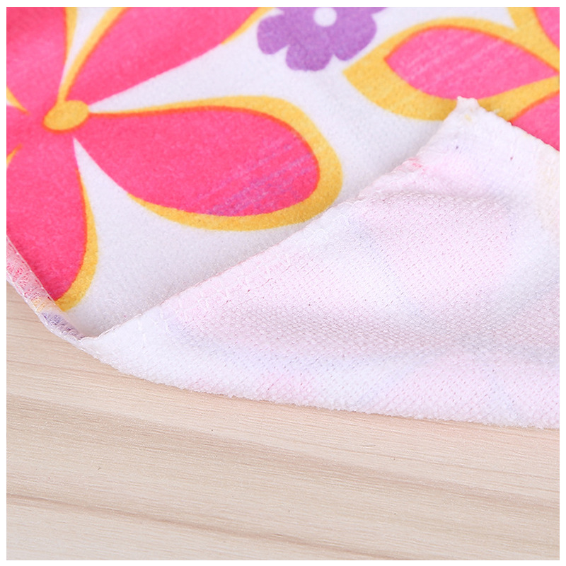 Household 4 installation printing dishcloth kitchen not stained with oil strong decontamination washing towel bibulous baijie cloth factory wholesale