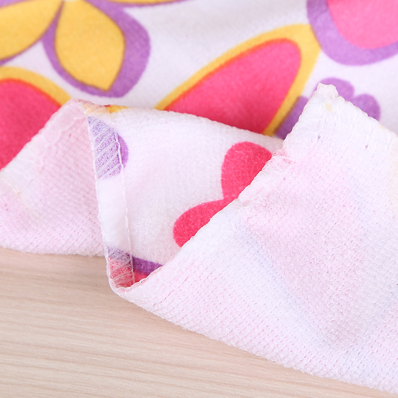 Household 4 installation printing dishcloth kitchen not stained with oil strong decontamination washing towel bibulous baijie cloth factory wholesale