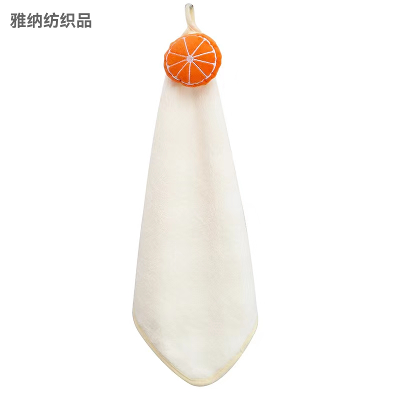 Yiwu Good Goods Coral Fleece Fruit Animal Decals Hand Towel Kitchen Daily Necessities Towel Hanging
