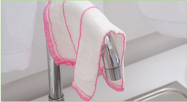 Factory Supply Oil-Free Decontamination Dishwashing Brush King Dish Towel Color Strip Two Pieces Value Pack Kitchen Dish Towel