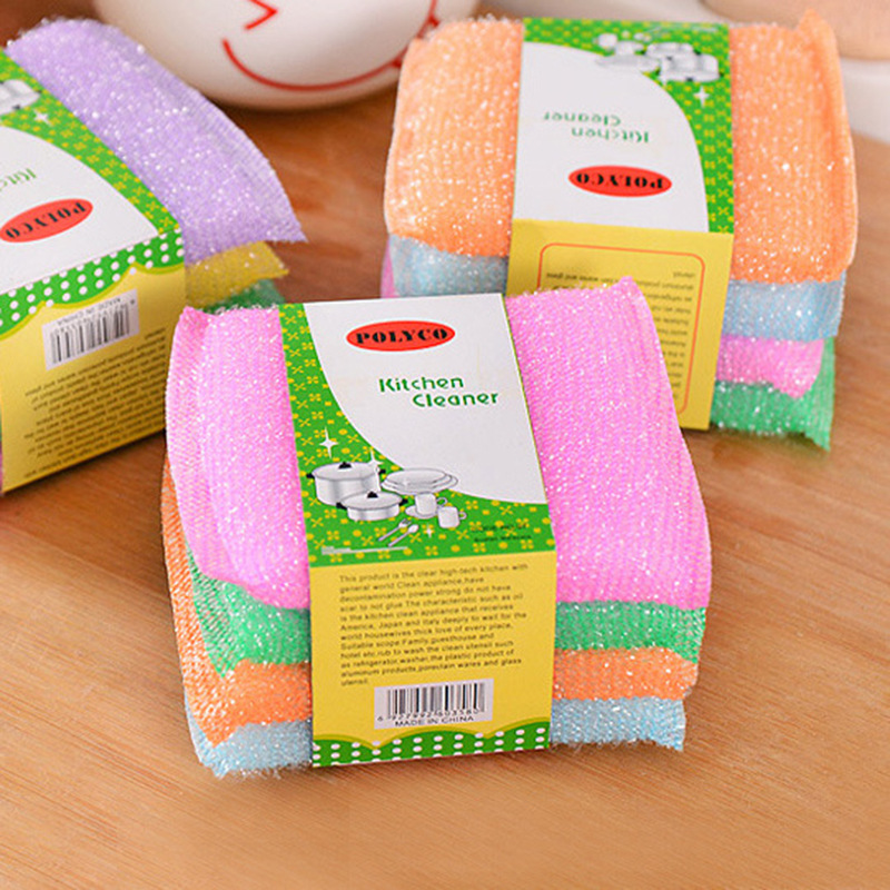 T New Product Sponge Wiper Kitchen Baijie Dish Towel Oil-Free Scouring Pad Color Cleaning Cloth Factory Direct Sales