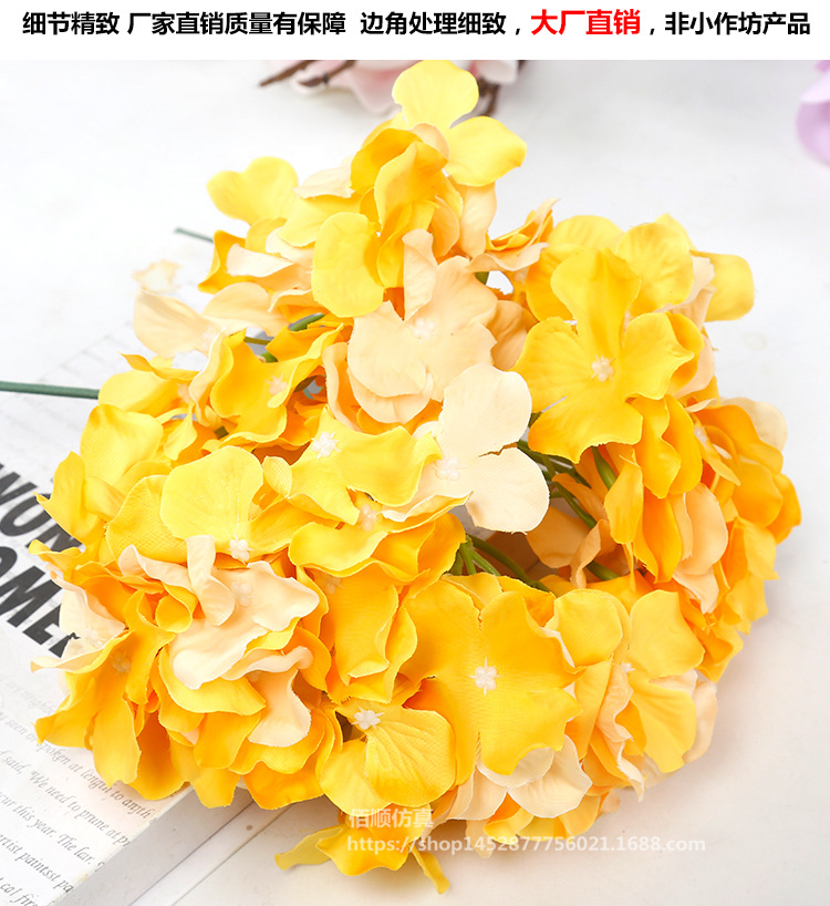 Factory Wholesale Artificial Flower Wedding Hydrangea Fake Bouquet Silk Flower Road Lead Flower Home Decor Floriculture Flower Arrangement Factory Wholesale Artificial Flower Wedding Hydrangea Fake Bouquet Silk Flower Road Lead Flower Home Decor Floriculture Flower Arrangement