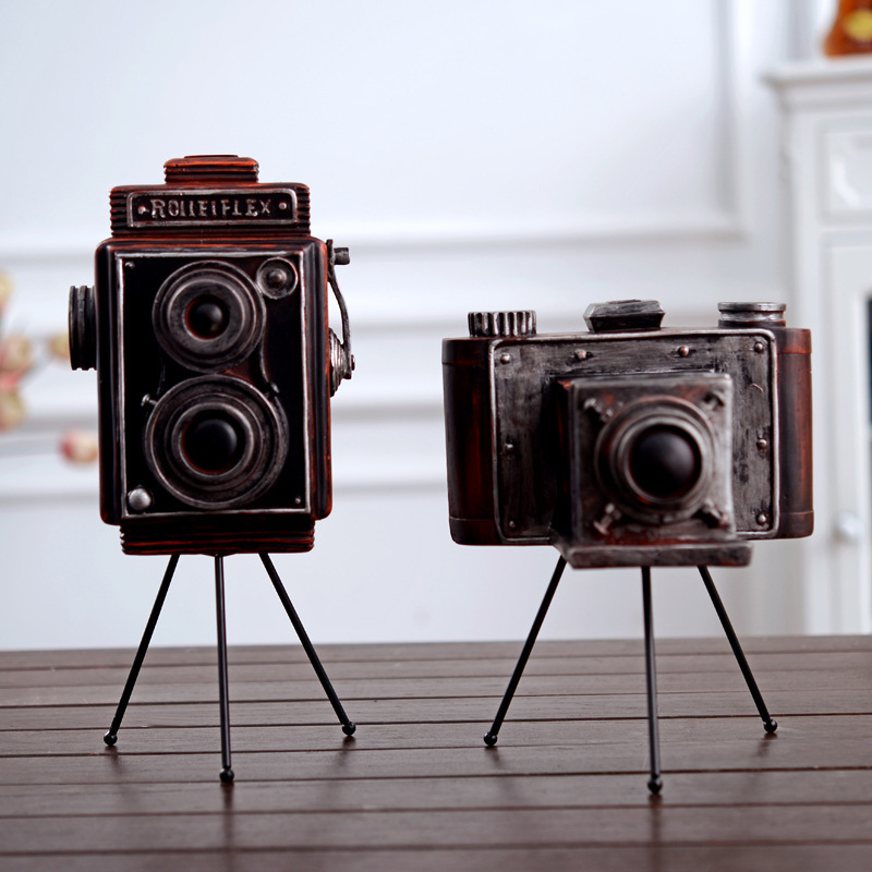 Retro American industrial wind creative gifts home decor to do old resin crafts old-fashioned camera furnishings