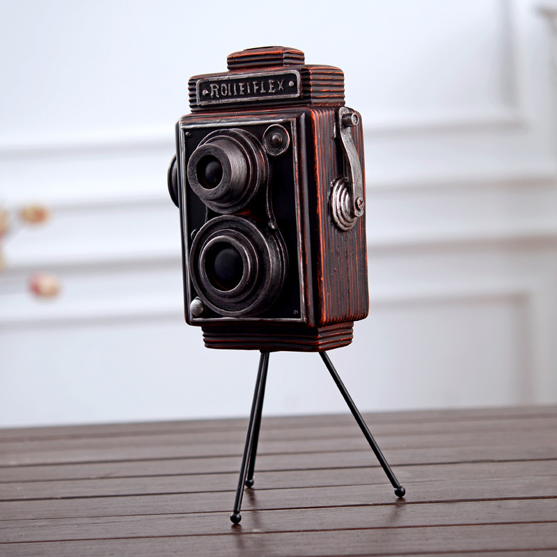 Retro American industrial wind creative gifts home decor to do old resin crafts old-fashioned camera furnishings