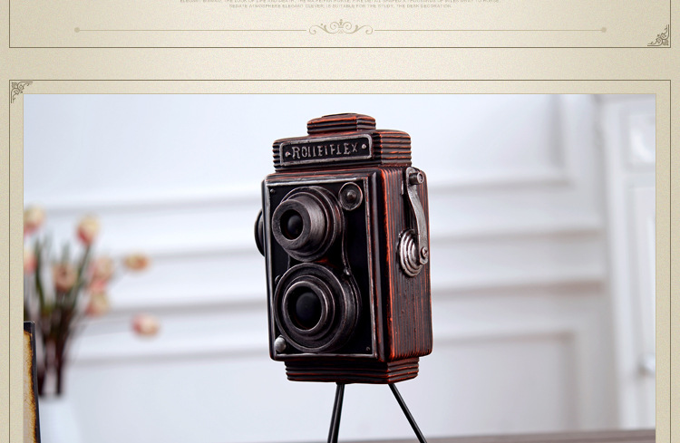 Retro American industrial wind creative gifts home decor to do old resin crafts old-fashioned camera furnishings