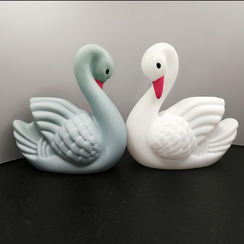 Ins Swan little night light creative home decor LED children&#039;s birthday luminescent gift bedside lamp
