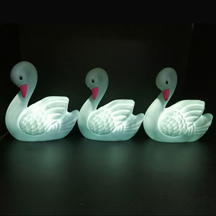 Ins Swan little night light creative home decor LED children's birthday luminescent gift bedside lamp