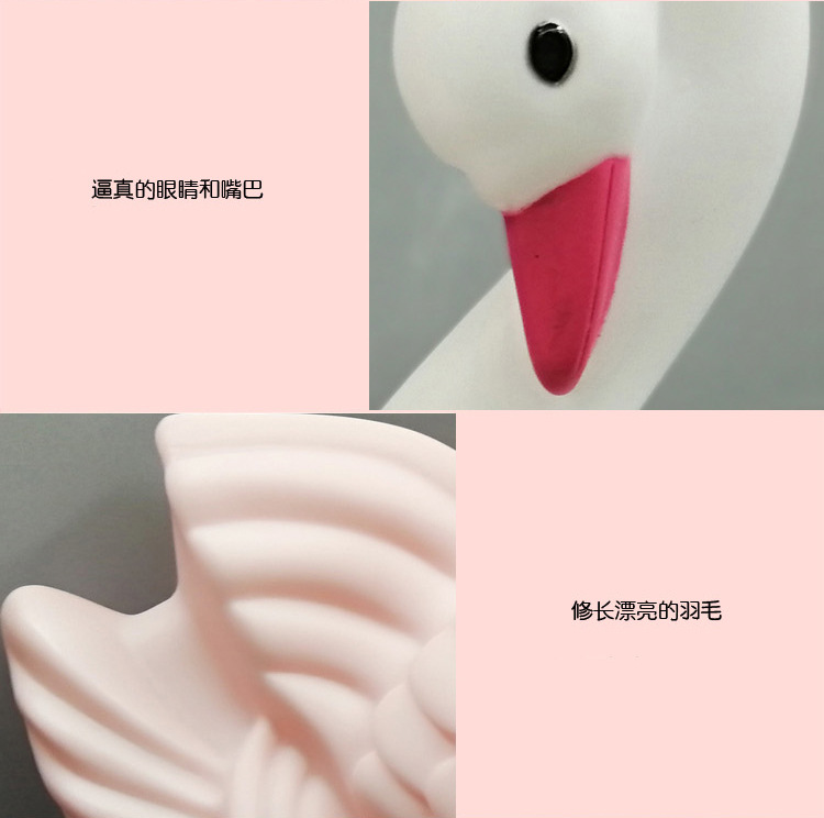 Ins Swan little night light creative home decor LED children's birthday luminescent gift bedside lamp